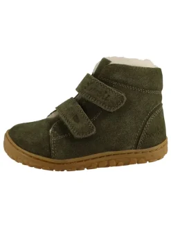 Leder-Barfußschuhe "Nik" in Khaki