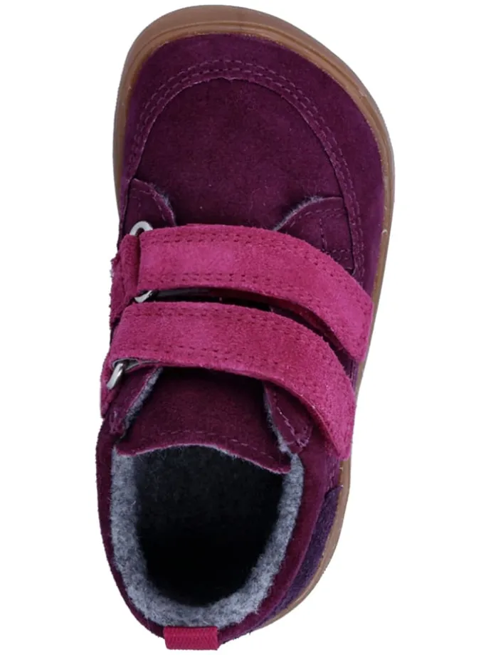 Leder-Barfußschuhe "Samy" in Lila/ Pink
