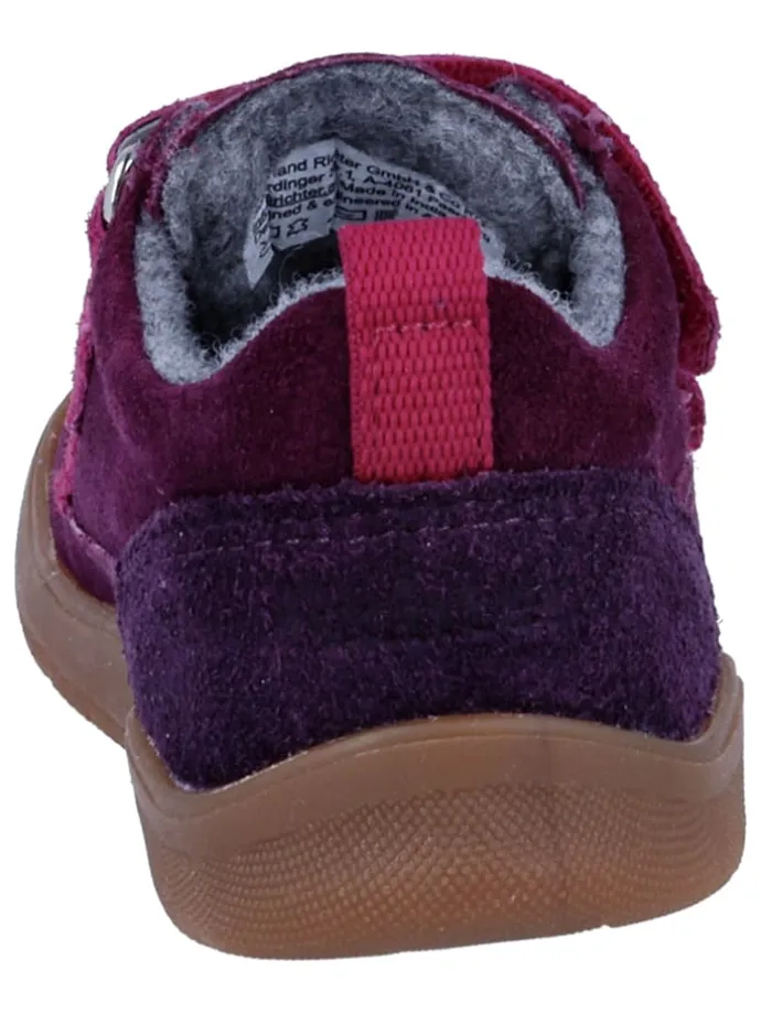 Leder-Barfußschuhe "Samy" in Lila/ Pink