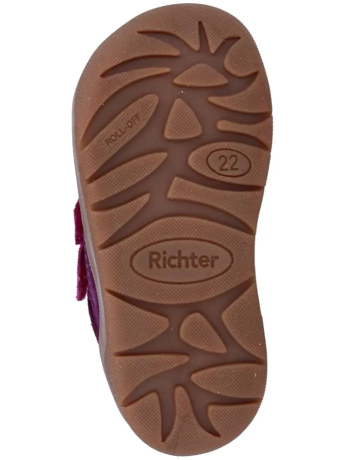 Leder-Barfußschuhe "Samy" in Lila/ Pink