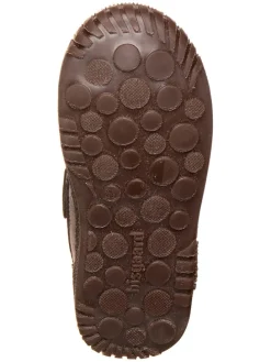 Leder-Boots in Dunkelblau/ Braun