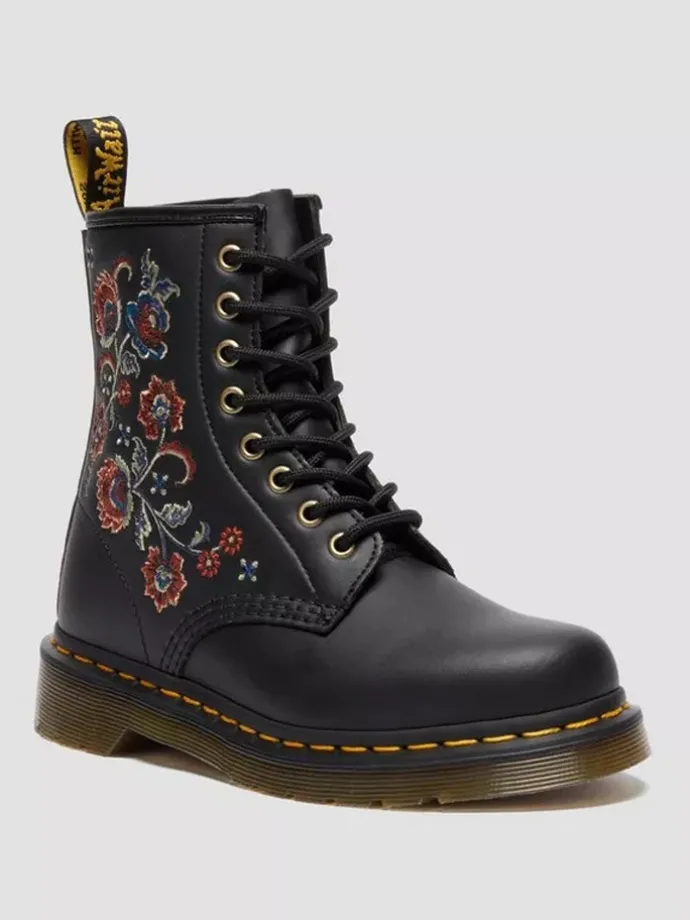 Leder-Boots "1460 Vonda" in Schwarz/ Bunt