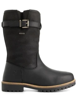 Leder-Boots "Aremark" in Schwarz