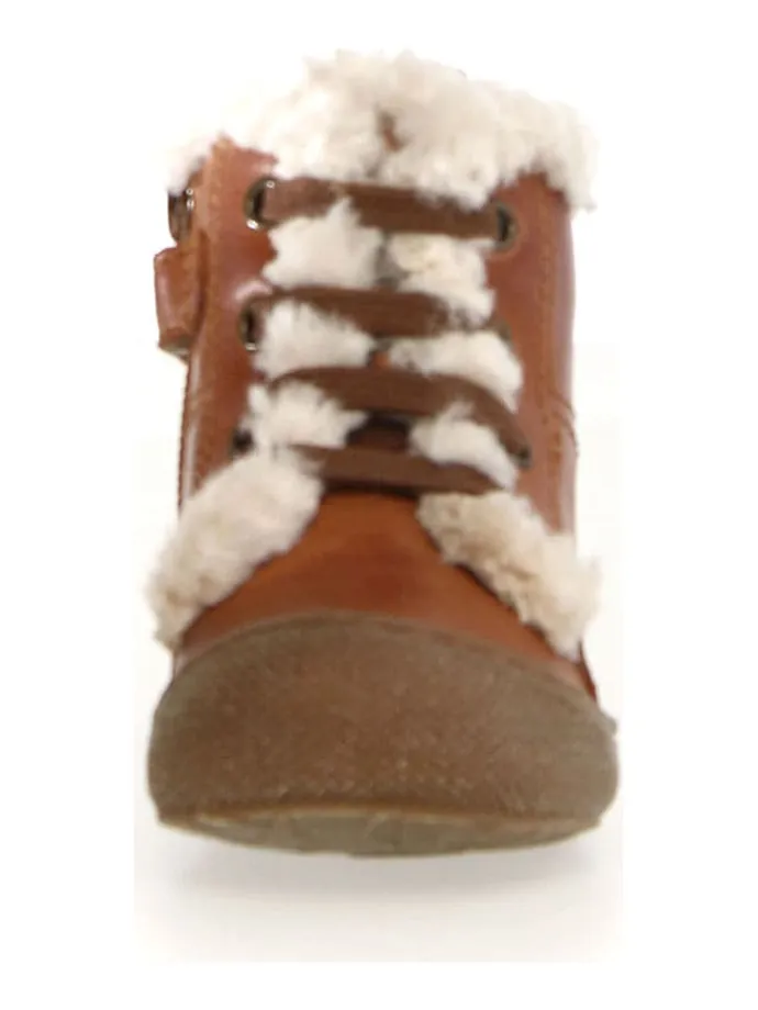 Leder-Boots "Bebay" in Hellbraun