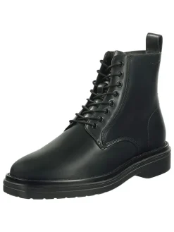 Leder-Boots "Boggar" in Schwarz
