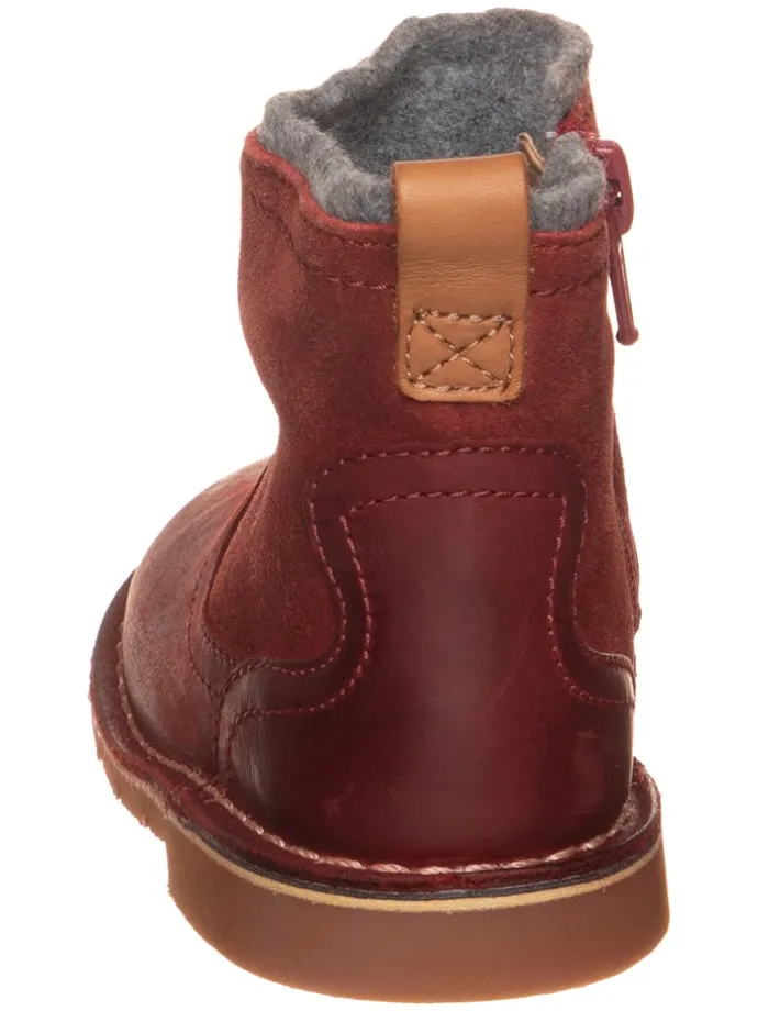 Leder-Boots "Comet Frost" in Bordeaux