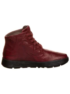 Leder-Boots "Comoda" in Bordeaux