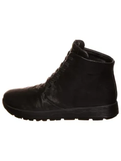 Leder-Boots "Comoda" in Schwarz