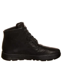 Leder-Boots "Comoda" in Schwarz
