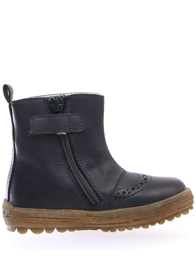 Leder-Boots "Dunes" in Dunkelblau