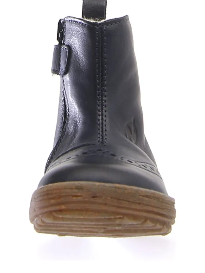 Leder-Boots "Dunes" in Dunkelblau