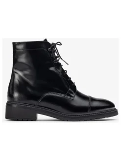 Leder-Boots "Eady" in Schwarz