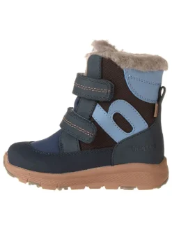 Leder-Boots "Eigil" in Blau