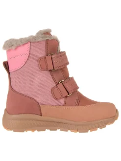 Leder-Boots "Eigil" in Rosa/ Braun