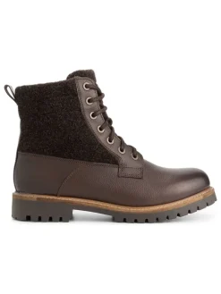 Leder-Boots "Enningdal" in Braun