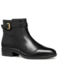 Leder-Boots "Felicity" in Schwarz