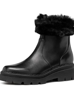 Leder-Boots "Felleny" in Schwarz