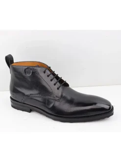 Leder-Boots "Flynn 3" in Schwarz