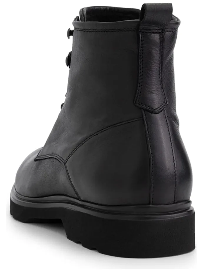 Leder-Boots "Foun St. " in Schwarz