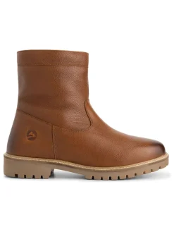 Leder-Boots "Fyresdal" in Hellbraun