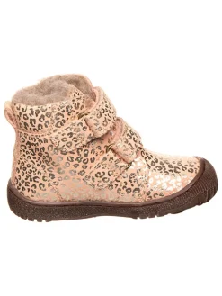 Leder-Boots "Gorm" in Rosa/ Gold