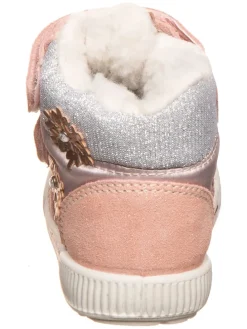 Leder-Boots in Apricot