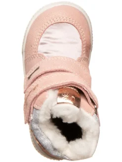 Leder-Boots in Apricot