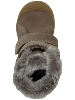 Leder-Boots in Beige