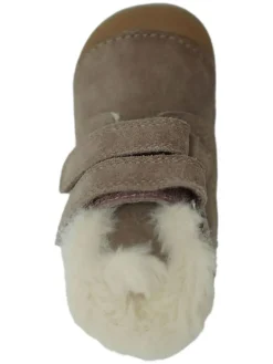 Leder-Boots in Beige