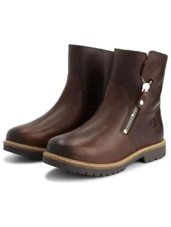 Leder-Boots in Braun