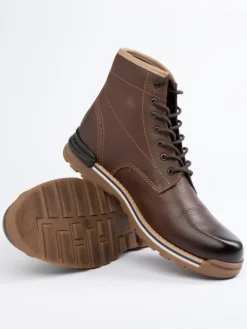 Leder-Boots in Braun