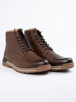 Leder-Boots in Braun