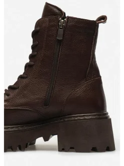 Leder-Boots in Braun