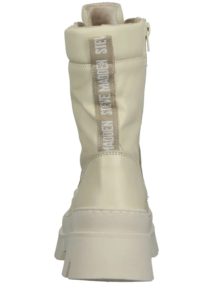 Leder-Boots in Creme