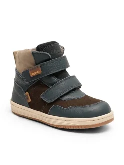 Leder-Boots in Dunkelblau