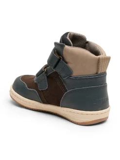 Leder-Boots in Dunkelblau