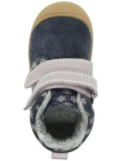 Leder-Boots in Dunkelblau