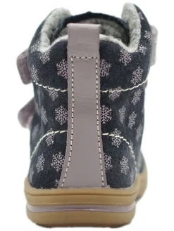 Leder-Boots in Dunkelblau