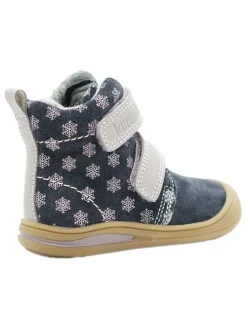 Leder-Boots in Dunkelblau