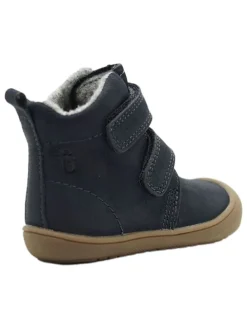 Leder-Boots in Dunkelblau