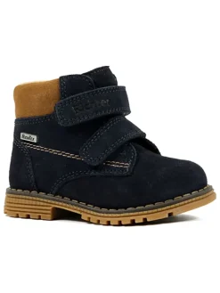 Leder-Boots in Dunkelblau