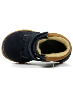 Leder-Boots in Dunkelblau