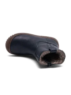 Leder-Boots in Dunkelblau