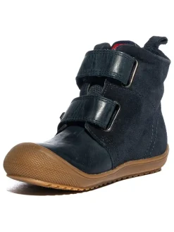 Leder-Boots in Dunkelblau