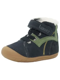 Leder-Boots in Dunkelblau