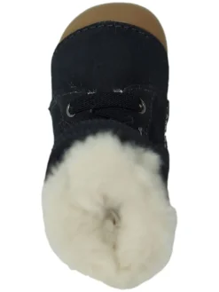 Leder-Boots in Dunkelblau