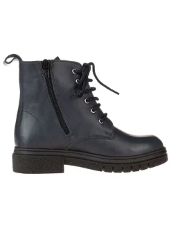 Leder-Boots in Dunkelblau