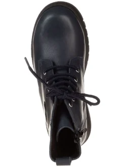 Leder-Boots in Dunkelblau