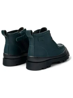 Leder-Boots in Dunkelblau