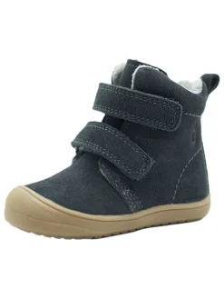 Leder-Boots in Dunkelblau